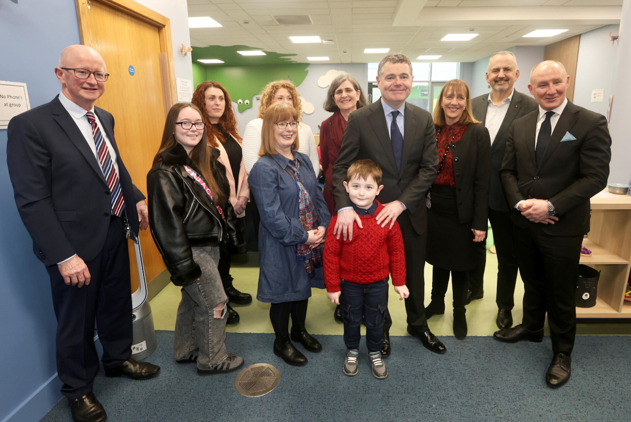 Dignitaries and Minister at launch of PlayLab and Sanctuary